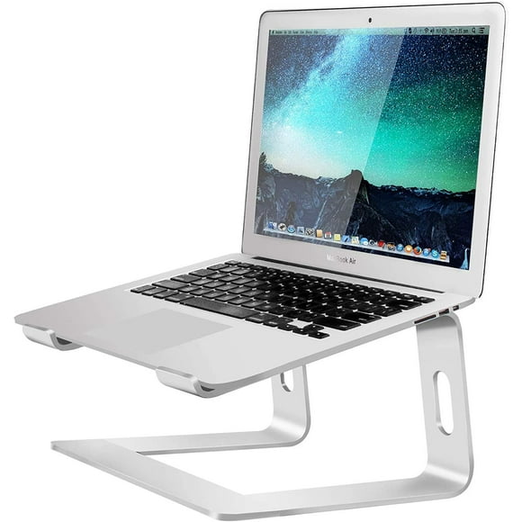 10-17 inches Creative Aluminum Alloy Laptop Stand for Desk Riser Notebook Holder Stand,Silver Lasitu Foldable&Adjustable Stand for Laptop Portable Monitor Tablet 